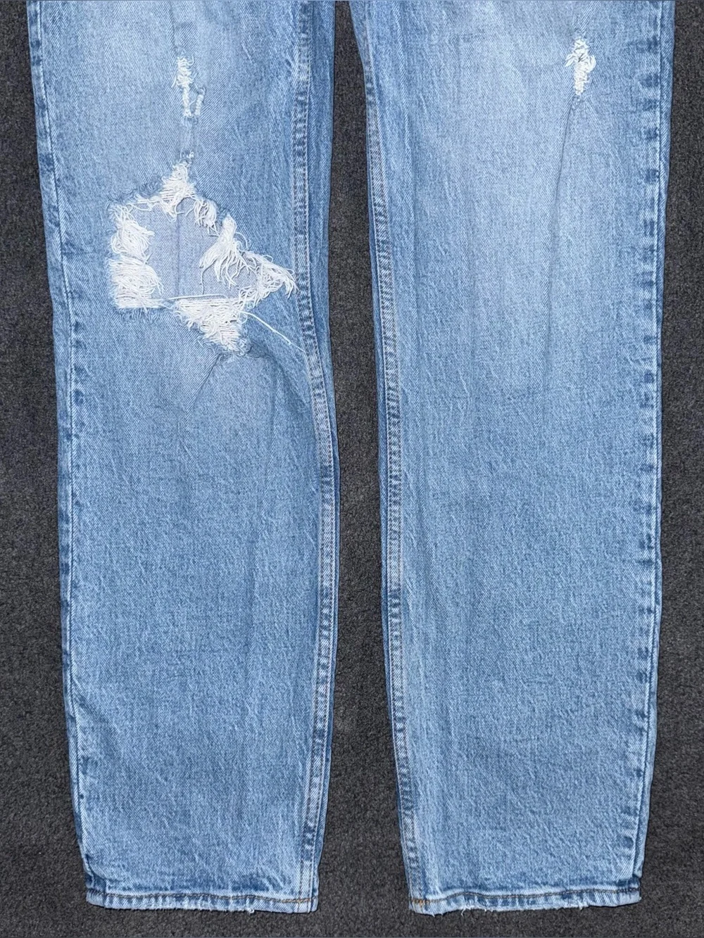 Abercrombie & Fitch Jeans The Dad High Rise Curve Love Distressed Women’s 25 / 0 - Picture 5 of 8